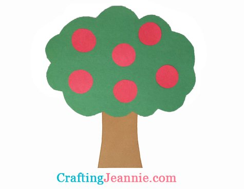 apple tree craft by Crafting Jeannie