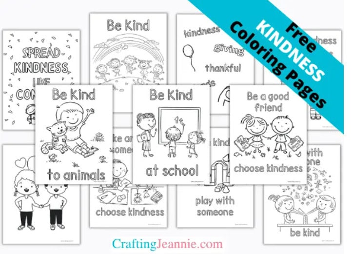 kindness coloring pages image